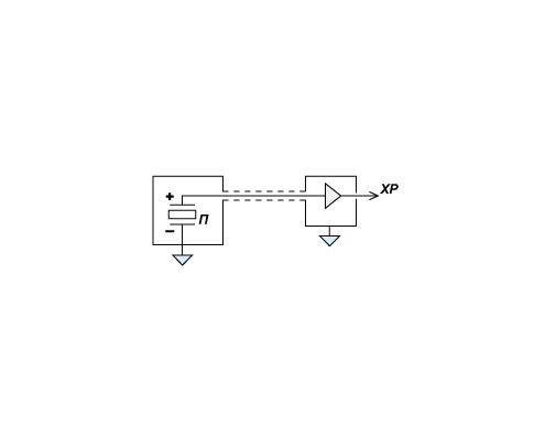 Compact accelerometer (shock sensor) AP2019 - circuit diagram